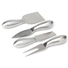 Best selling  Cutlery Stainless Steel knife scraper Hollow Handle 4 Piece Cheese knife set